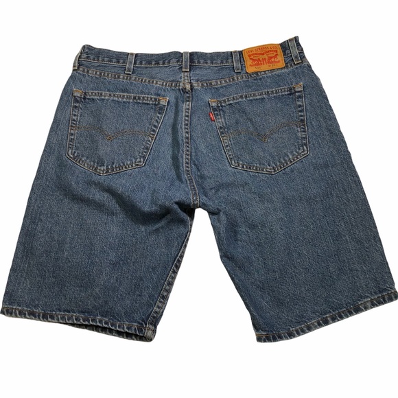 Levi’s 505 blue denim jean shorts - Picture 3 of 8
